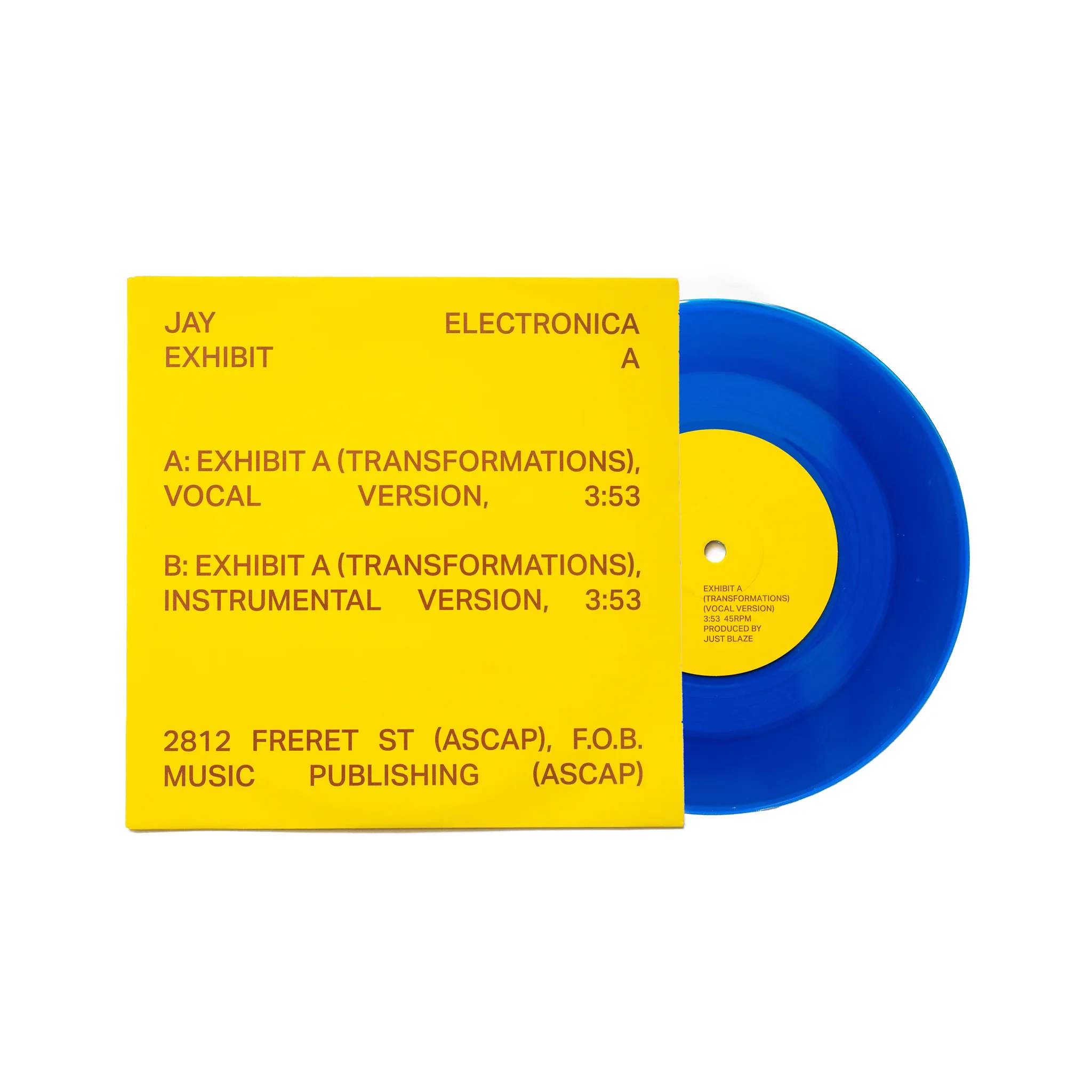Jay Electronica - Exhibit A & C (2x7" Blue Vinyl Set) – תמונה 3