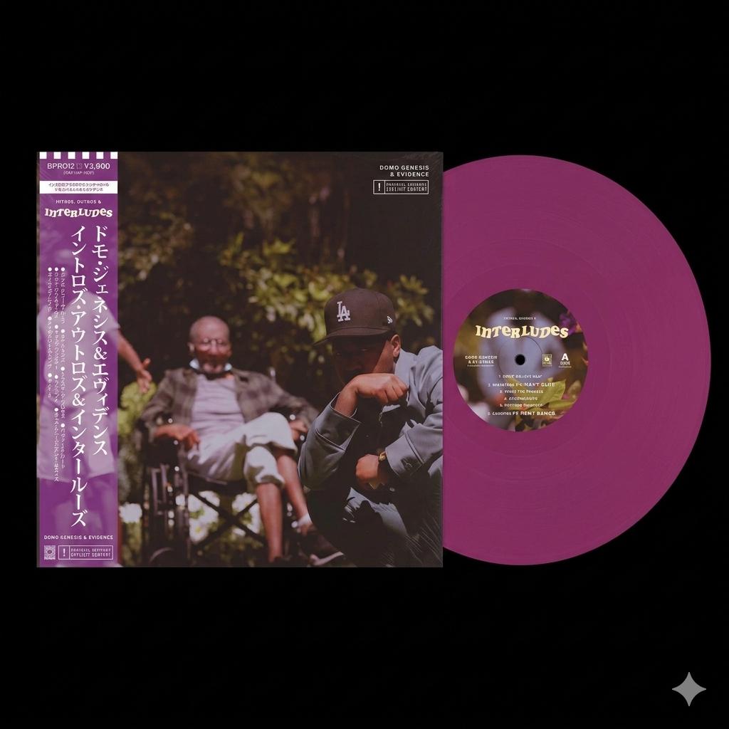 Domo Genesis & Evidence – Intros, Outros & Interludes – (Purple Viny W/ +OBI)