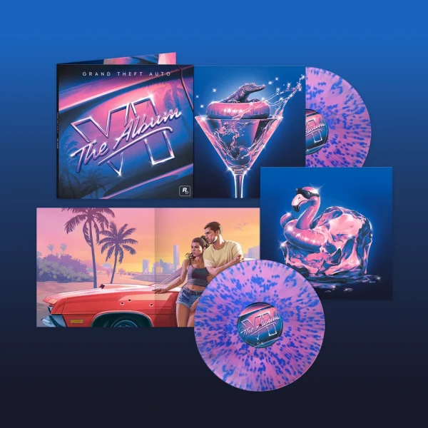 Grand Theft Auto VI: The Album ( Magenta & Blue Splatter+ Poster)